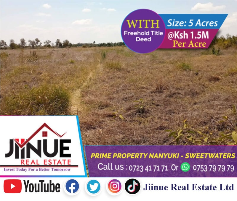 1/8th Acre Plots Nanyuki Nturukuma 650K Affordable and Genuine